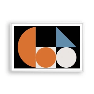 Plakat i hvid ramme - System til figurer - 91x61 cm