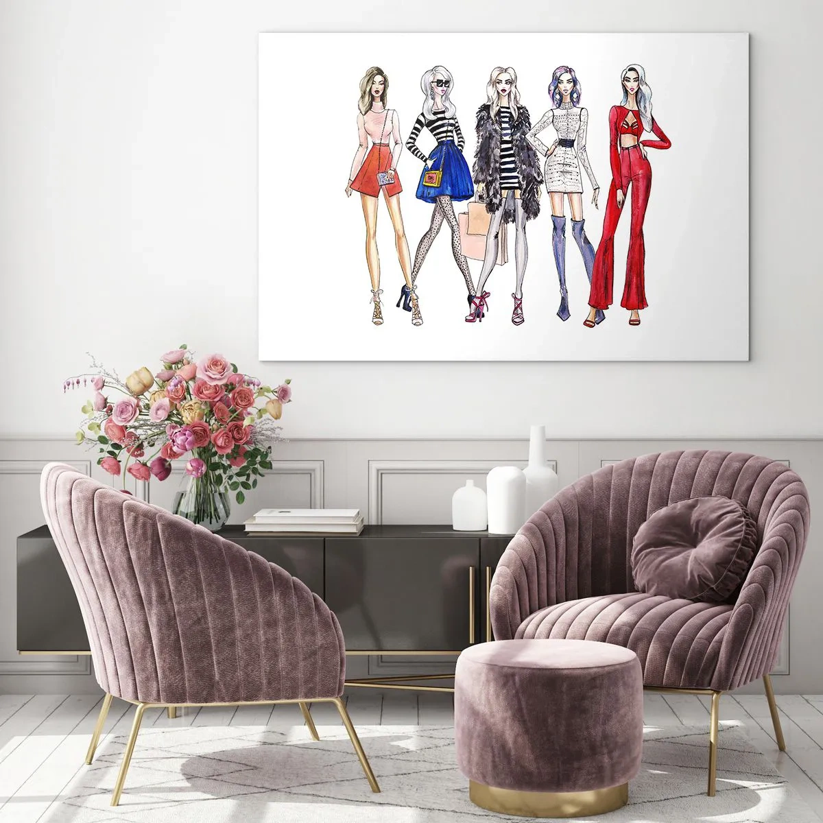 Billede på glas - Every week Fashion Week - 120x80 cm