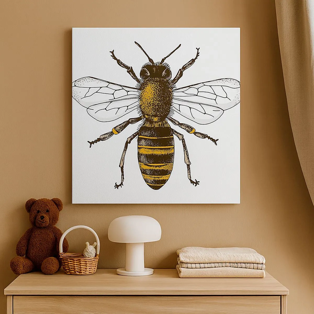 Lærredstryk - Billede på lærred - Smuk og god - 30x30 cm