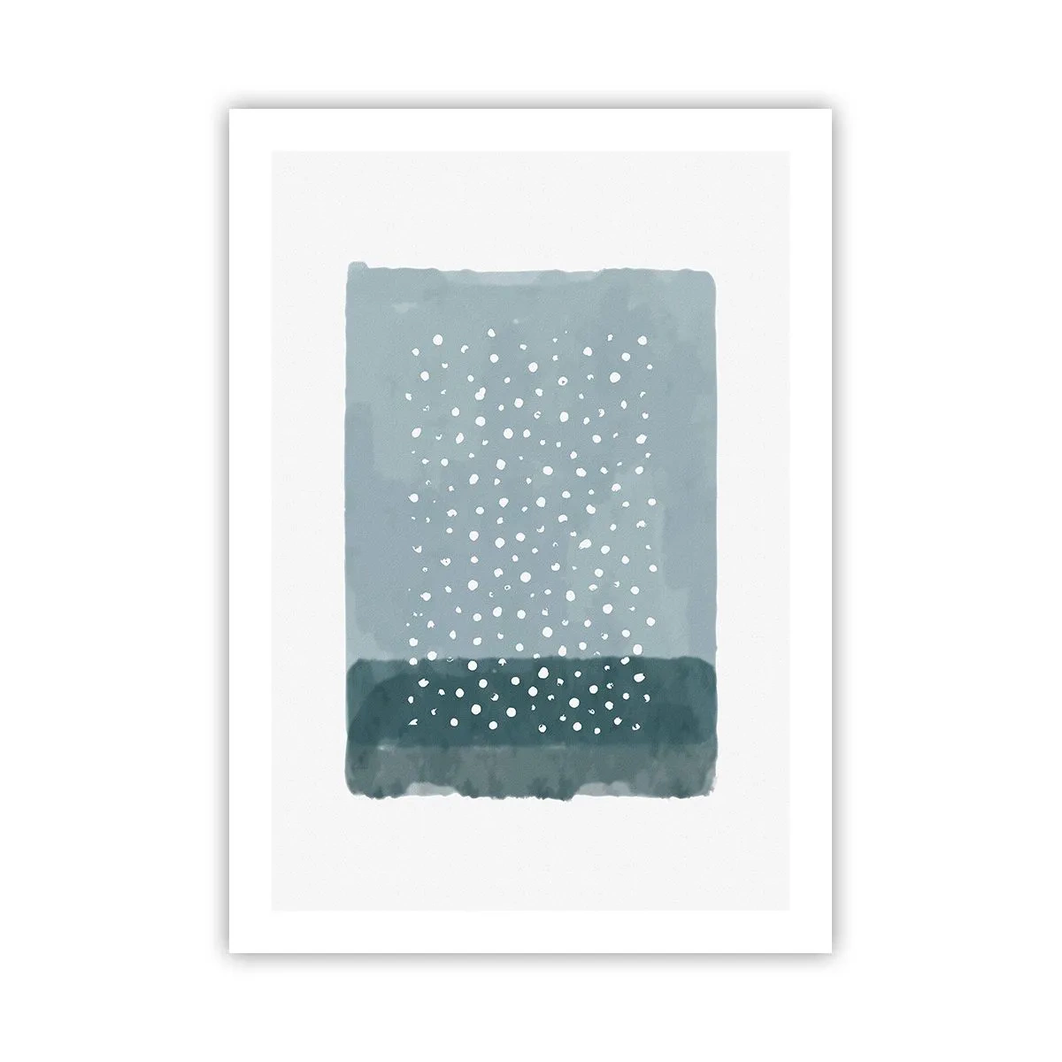 Plakat - Dyrket i blåt - 50x70 cm