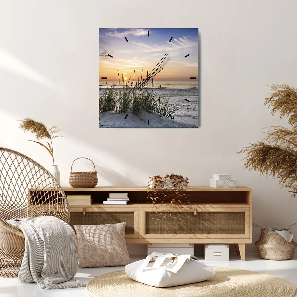 Vægur, Uret - Se, tænk, føl - 40x40 cm