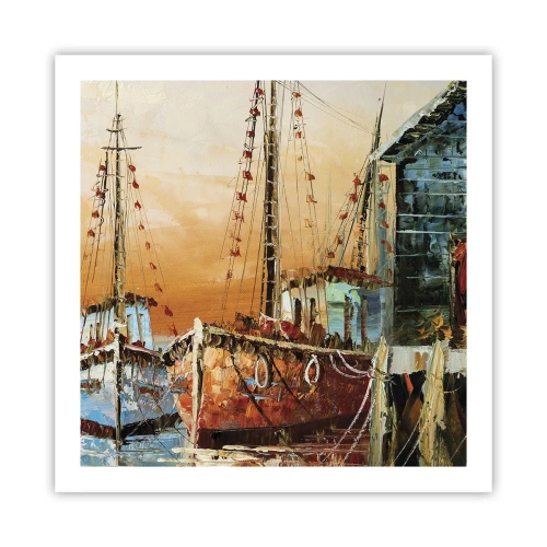 Plakat - Fredelig tilbagevenden - 60x60 cm