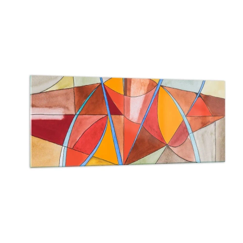 Billede på glas - Karrusel, karrusel af drømme - 100x40 cm