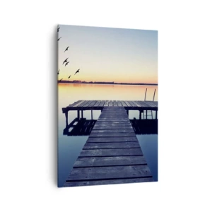 Lærredstryk - Billede på lærred - Det var en god dag - 70x100 cm