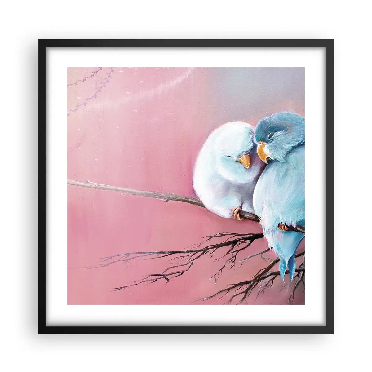 Plakat i sort ramme - Hvad er der at tilføje?.... - 50x50 cm