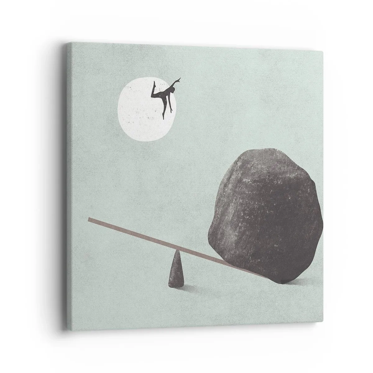 Lærredstryk - Billede på lærred - En drøm går i opfyldelse - 40x40 cm