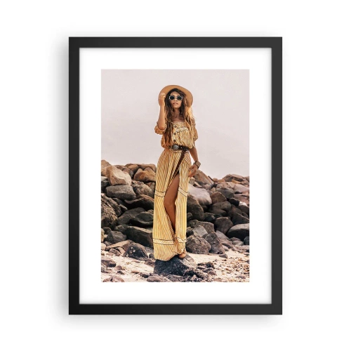 Plakat i sort ramme - Magien ved sten - 30x40 cm