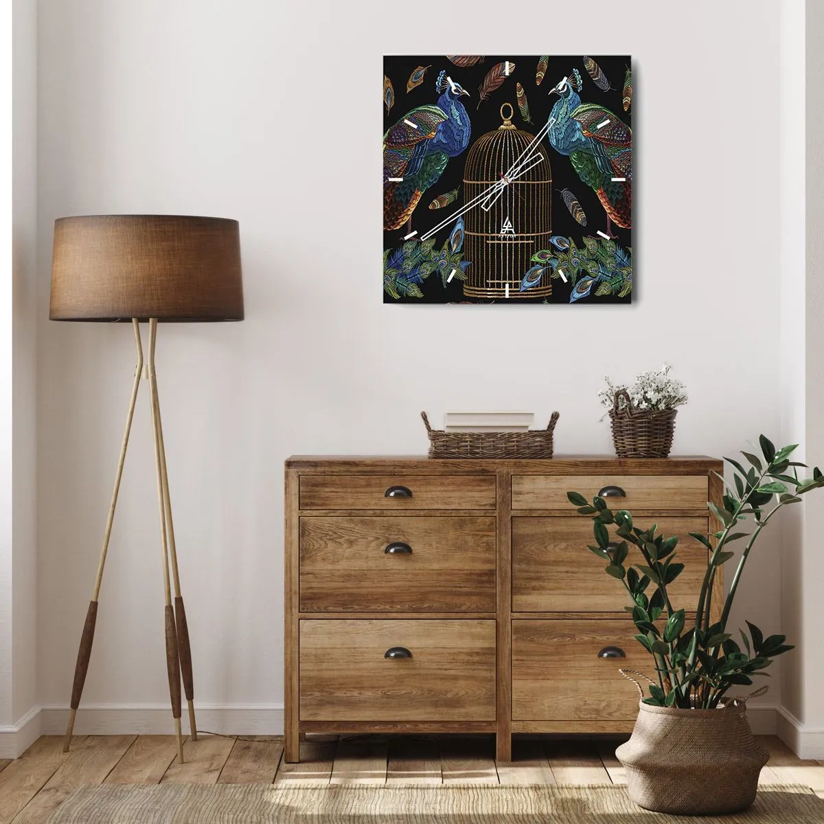 Vægur, Uret - I kongelige gevandter - 40x40 cm