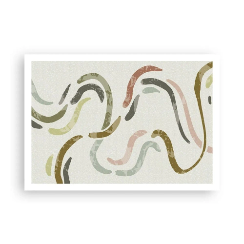 Plakat - Abstraktionens glade dans - 100x70 cm