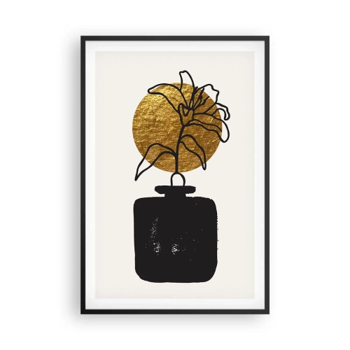 Plakat i sort ramme - Skønhed i balance - 61x91 cm