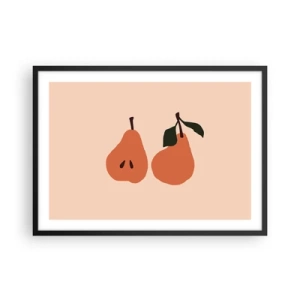 Plakat i sort ramme - Sødmen selv - 70x50 cm