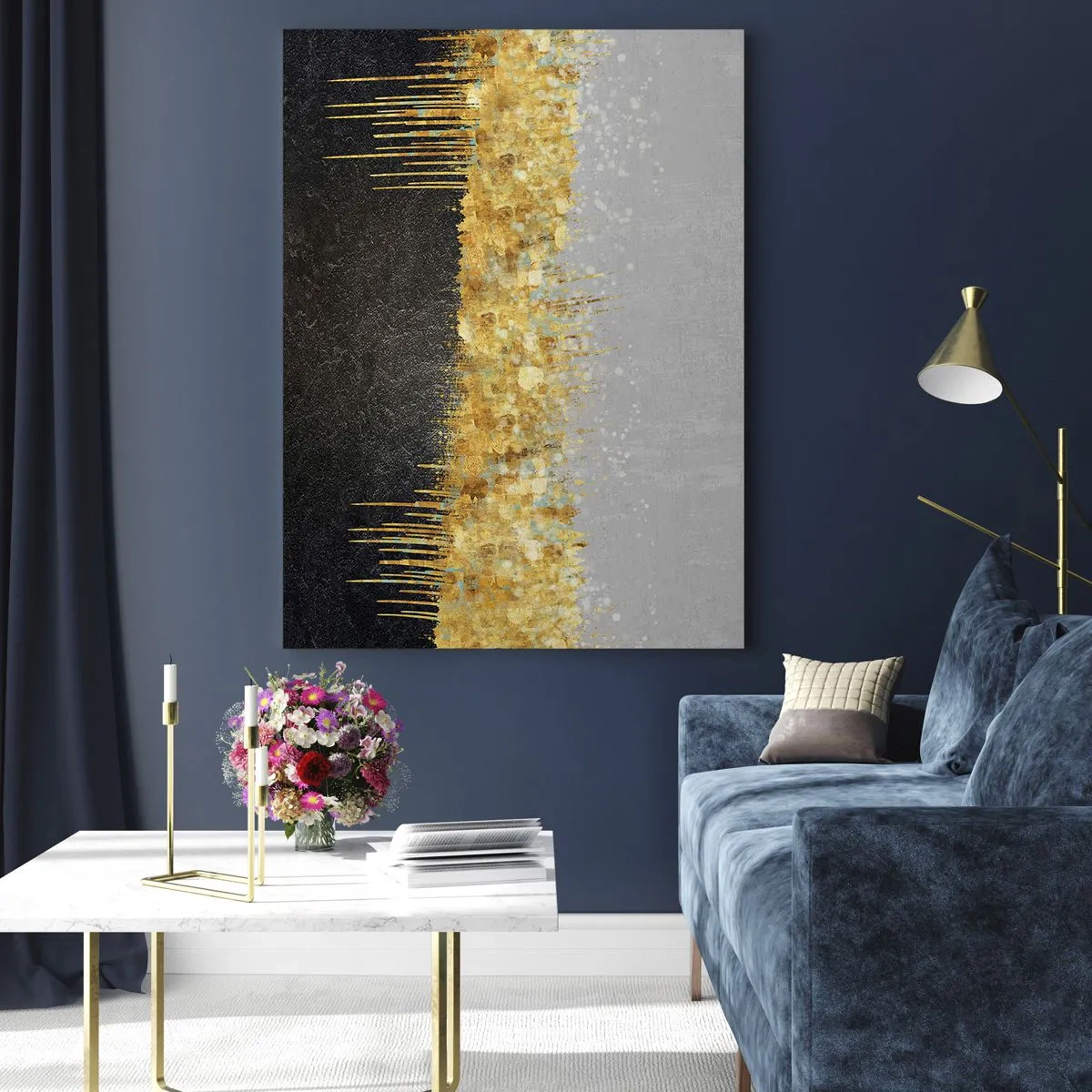 Billede på glas - Indad og opad - 50x70 cm