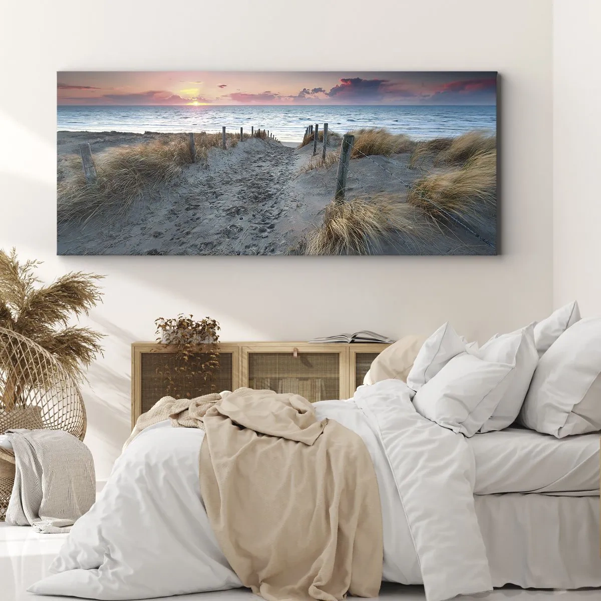 Lærredstryk - Billede på lærred - Du har udgydt en regnbue af strålende pragt.... - 100x40 cm