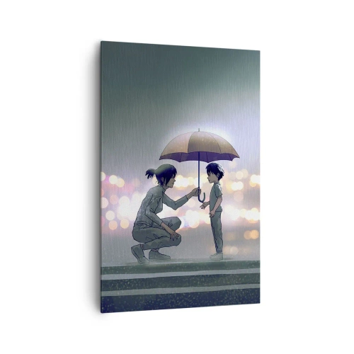 Lærredstryk - Billede på lærred - Og alt er godt nu - 80x120 cm