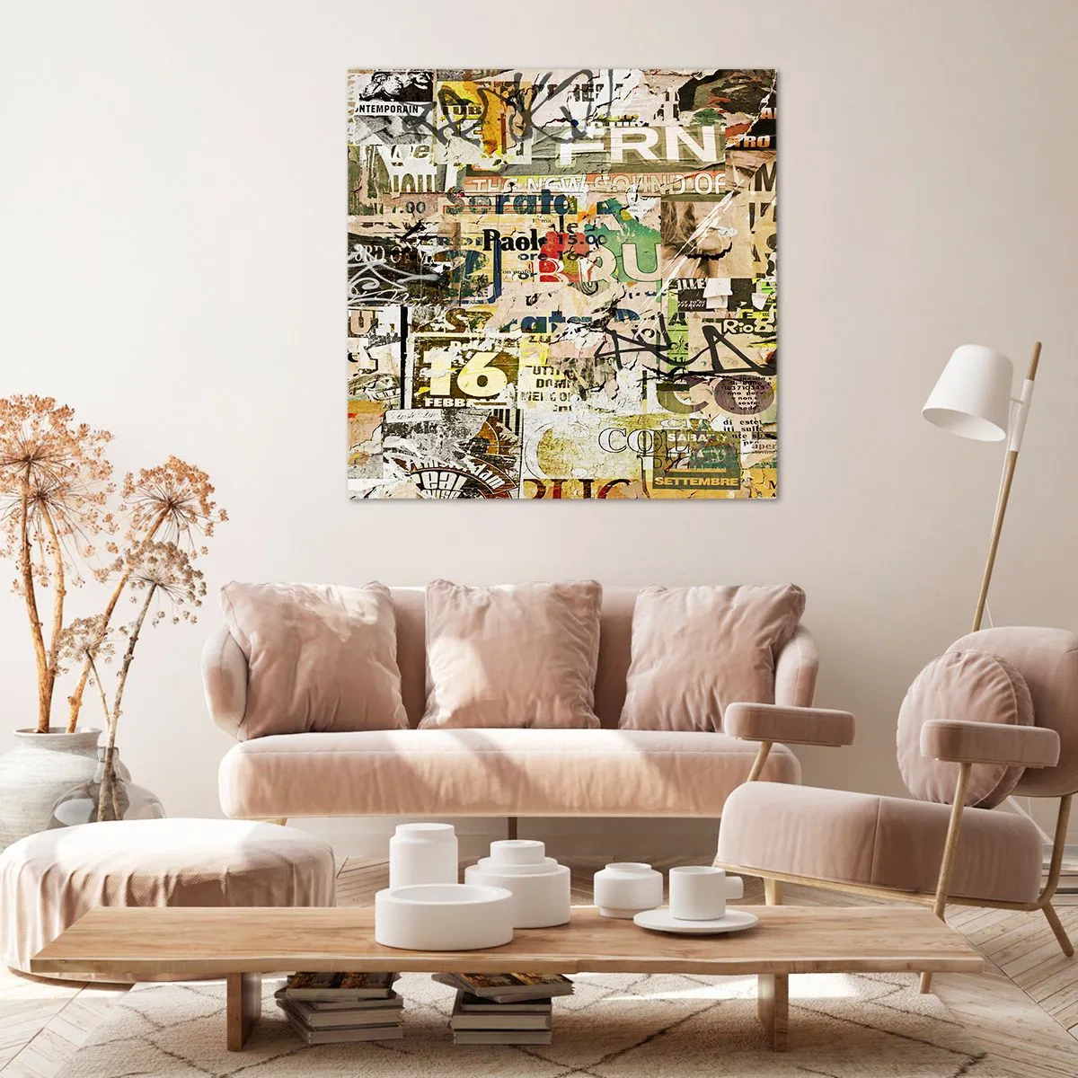 Lærredstryk - Billede på lærred - Åh, det er ved at ske... - 60x60 cm