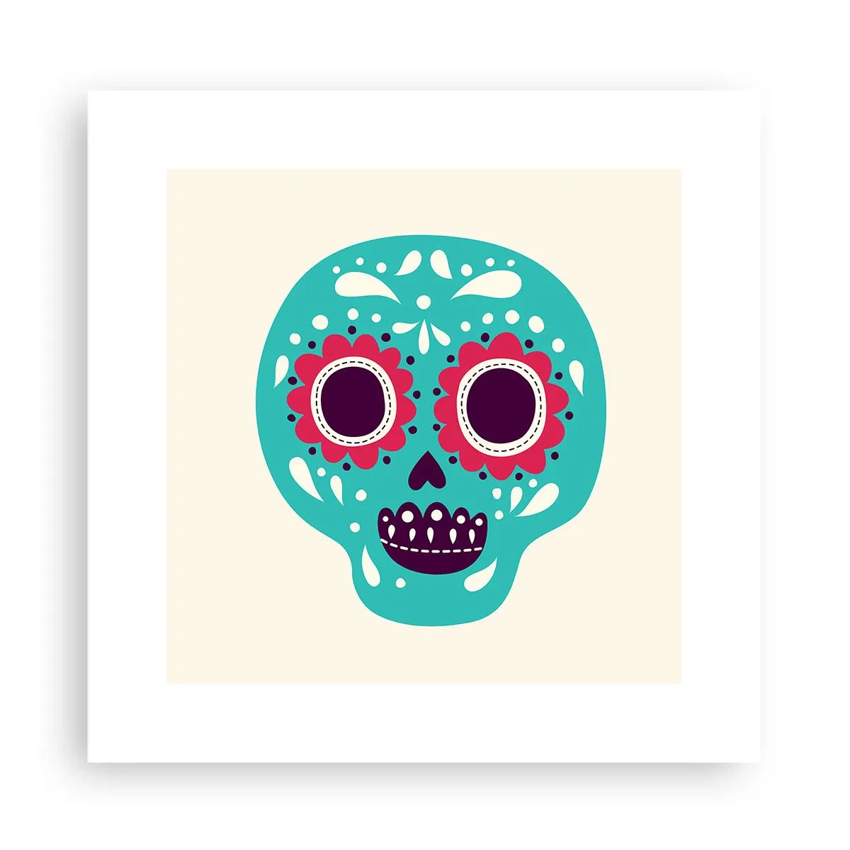 Plakat - Livet - sjovt indtil døden - 30x30 cm