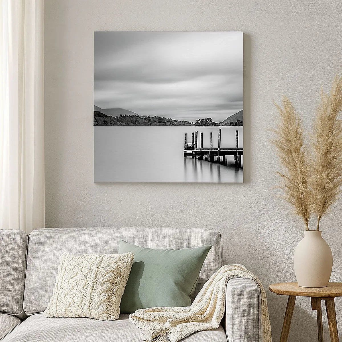 Lærredstryk - Billede på lærred - Mildhed og styrke - 30x30 cm