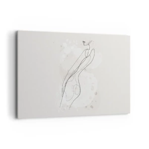 Lærredstryk - Billede på lærred - At forvilde sig med blikket - 100x70 cm