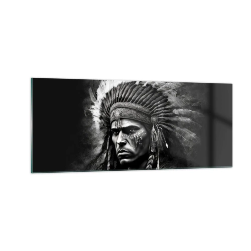 Billede på glas - Leder og kriger - 100x40 cm
