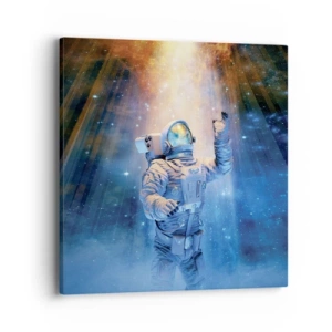 Lærredstryk - Billede på lærred - Endelig på destinationen - 40x40 cm