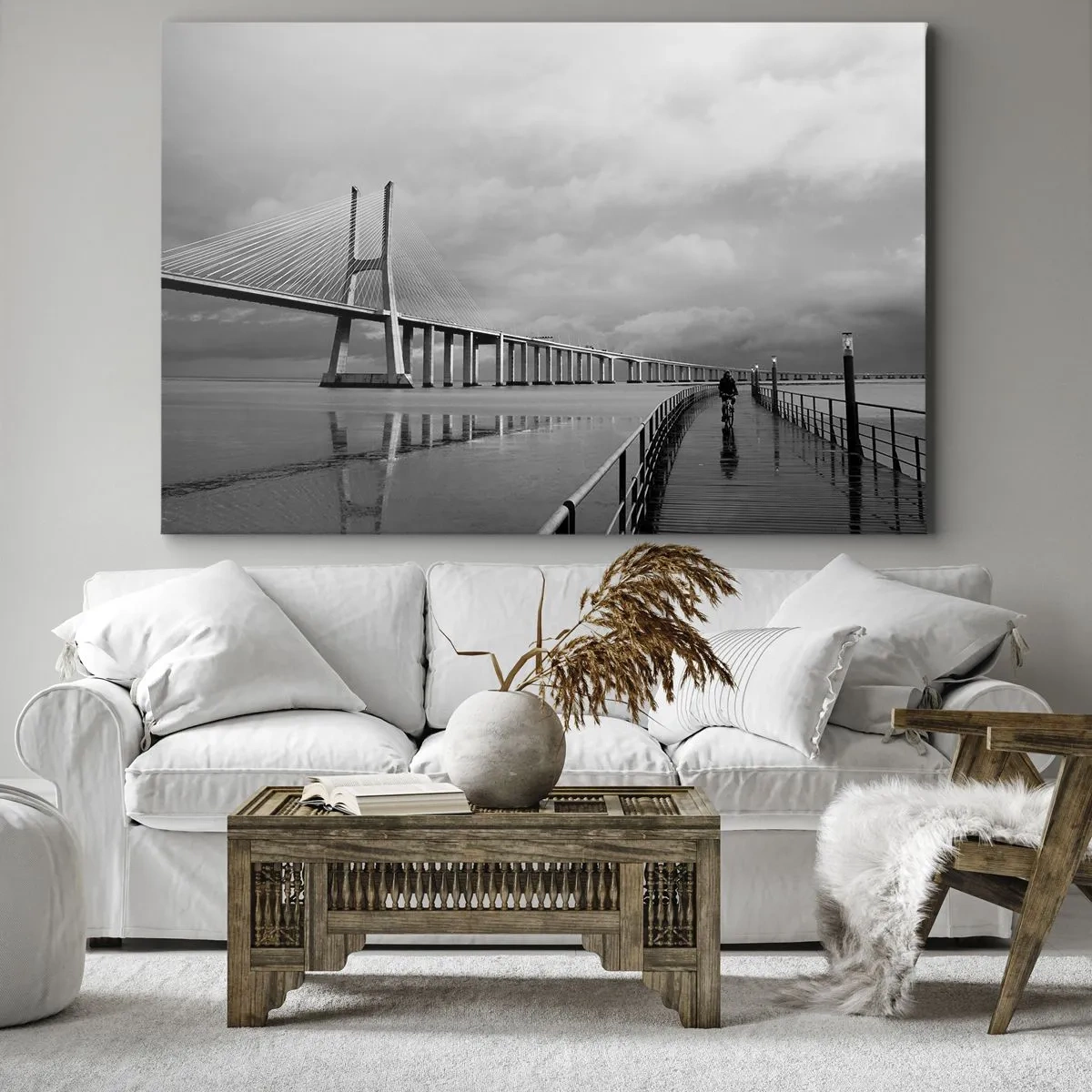 Lærredstryk - Billede på lærred - Til hver, hvad han fortjener - 100x70 cm