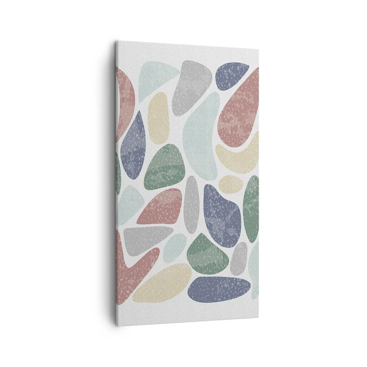 Lærredstryk - Billede på lærred - Mosaik af pulveriserede farver - 45x80 cm