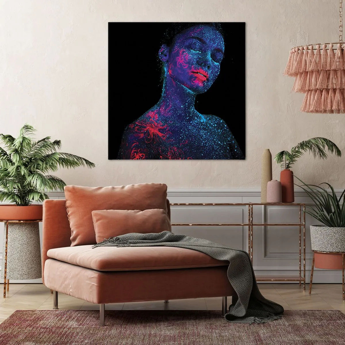 Lærredstryk - Billede på lærred - I stjernestøv - 70x70 cm