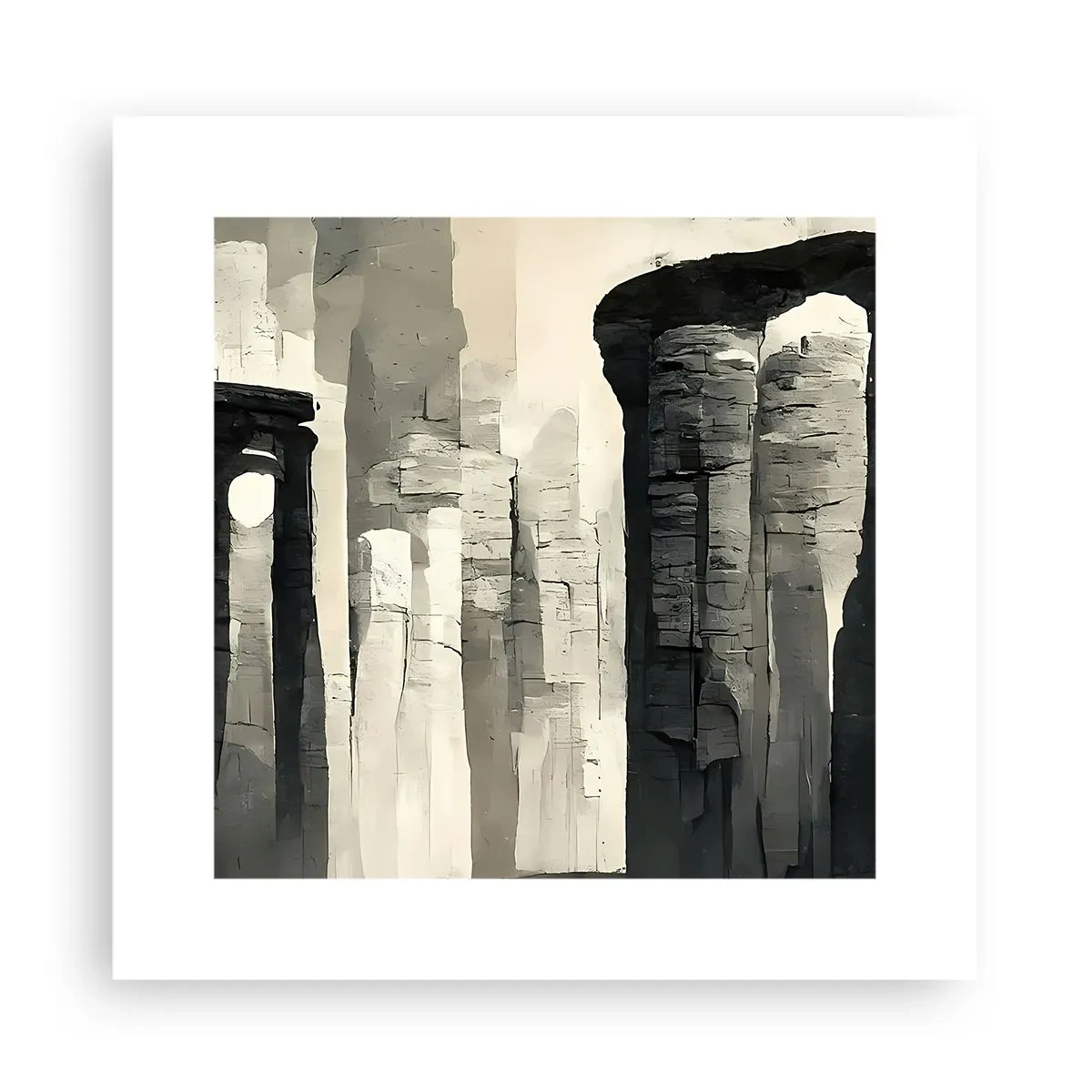 Plakat - Antikkens majestæt - 30x30 cm