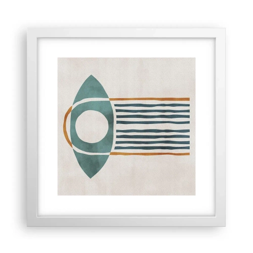 Plakat i hvid ramme - Tegn og ritualer - 30x30 cm