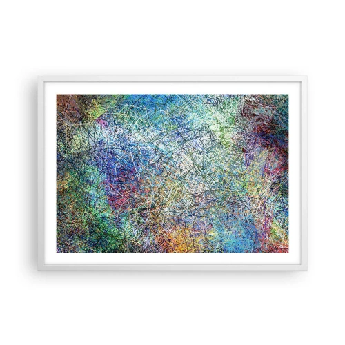 Plakat i hvid ramme - Så enkelt er det ikke - 70x50 cm