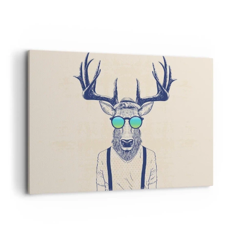 Lærredstryk - Billede på lærred - Hvem forventede du? - 100x70 cm