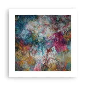 Plakat - I fuldt flor - 40x40 cm