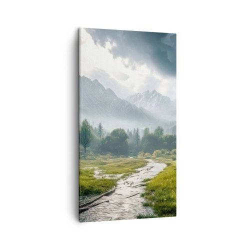 Lærredstryk - Billede på lærred - Der og tilbage - 45x80 cm