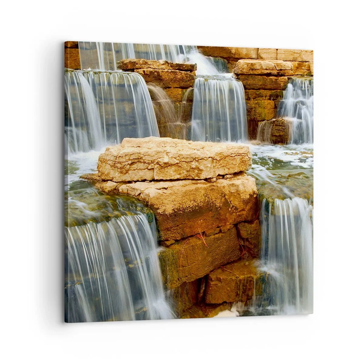 Lærredstryk - Billede på lærred - Trappe til himlen - 60x60 cm