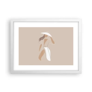 Plakat i hvid ramme - Mode er sjovt - 40x30 cm