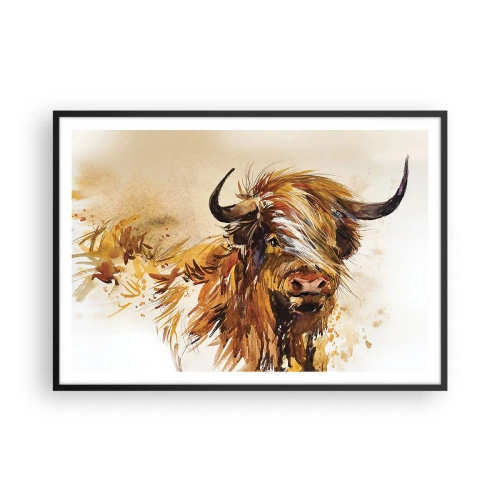 Plakat i sort ramme - Jægerens stolthed - 100x70 cm