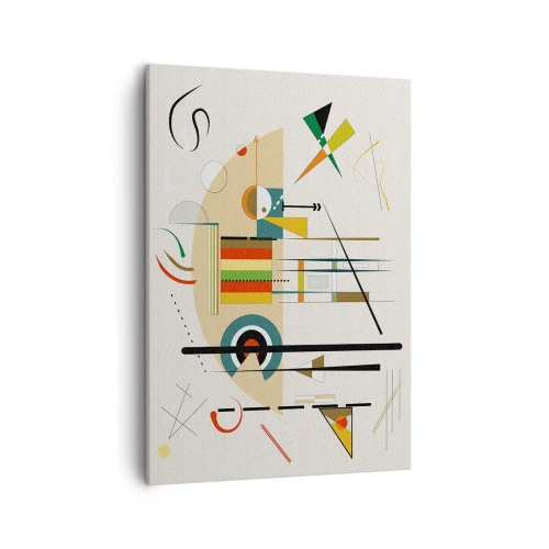 Lærredstryk - Billede på lærred - Og verden griner - 50x70 cm