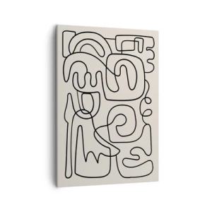 Lærredstryk - Billede på lærred - På sporet - 50x70 cm