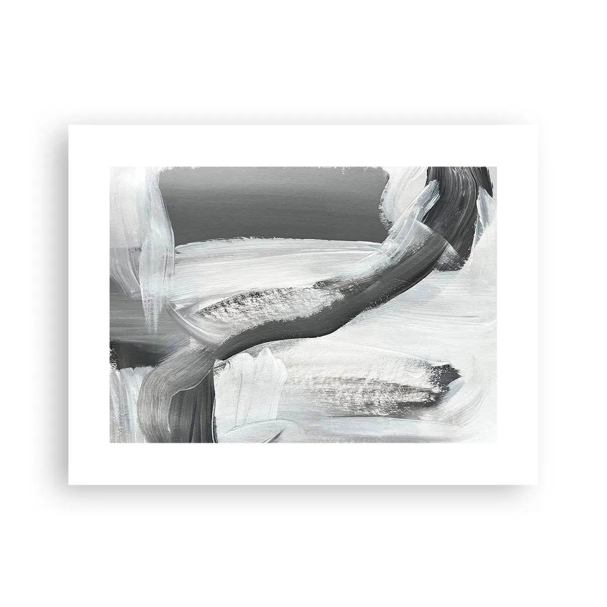 Plakat - Med beslutsom bevægelse - 40x30 cm