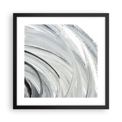 Plakat i sort ramme - Orbital komposition - 40x40 cm