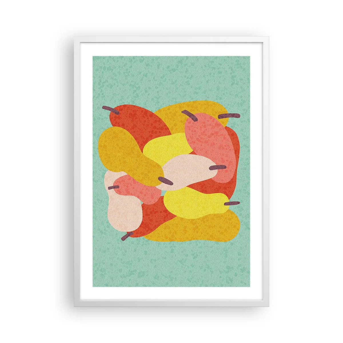 Plakat i hvid ramme - Smag på sommersolen - 50x70 cm