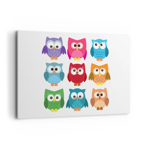 Lærredstryk - Billede på lærred - Forskelle kan være morsomme - 120x80 cm