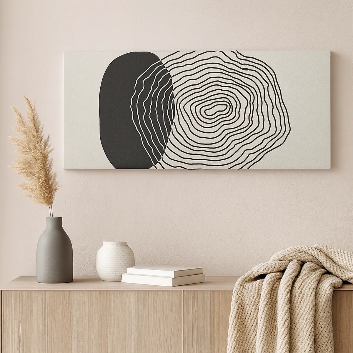 Lærredstryk - Billede på lærred - Varighed og vibration - 30x30 cm