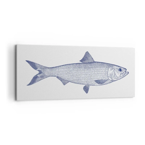 Lærredstryk - Billede på lærred - Hilsner fra de nordlige have - 100x40 cm