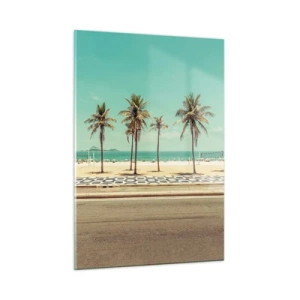 Billede på glas - På stranden - 50x70 cm