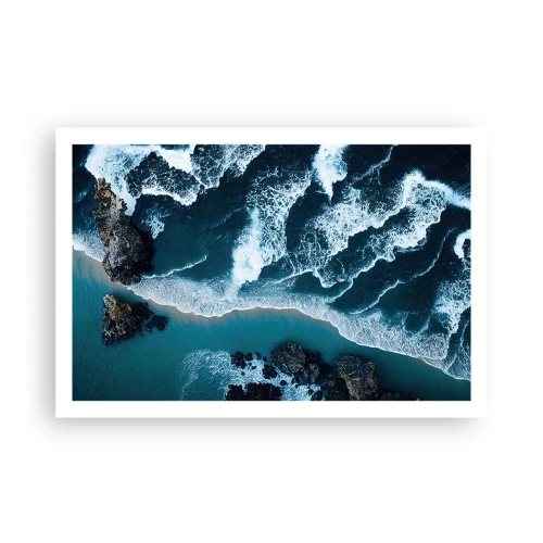 Plakat - Svøbt i bølger - 91x61 cm