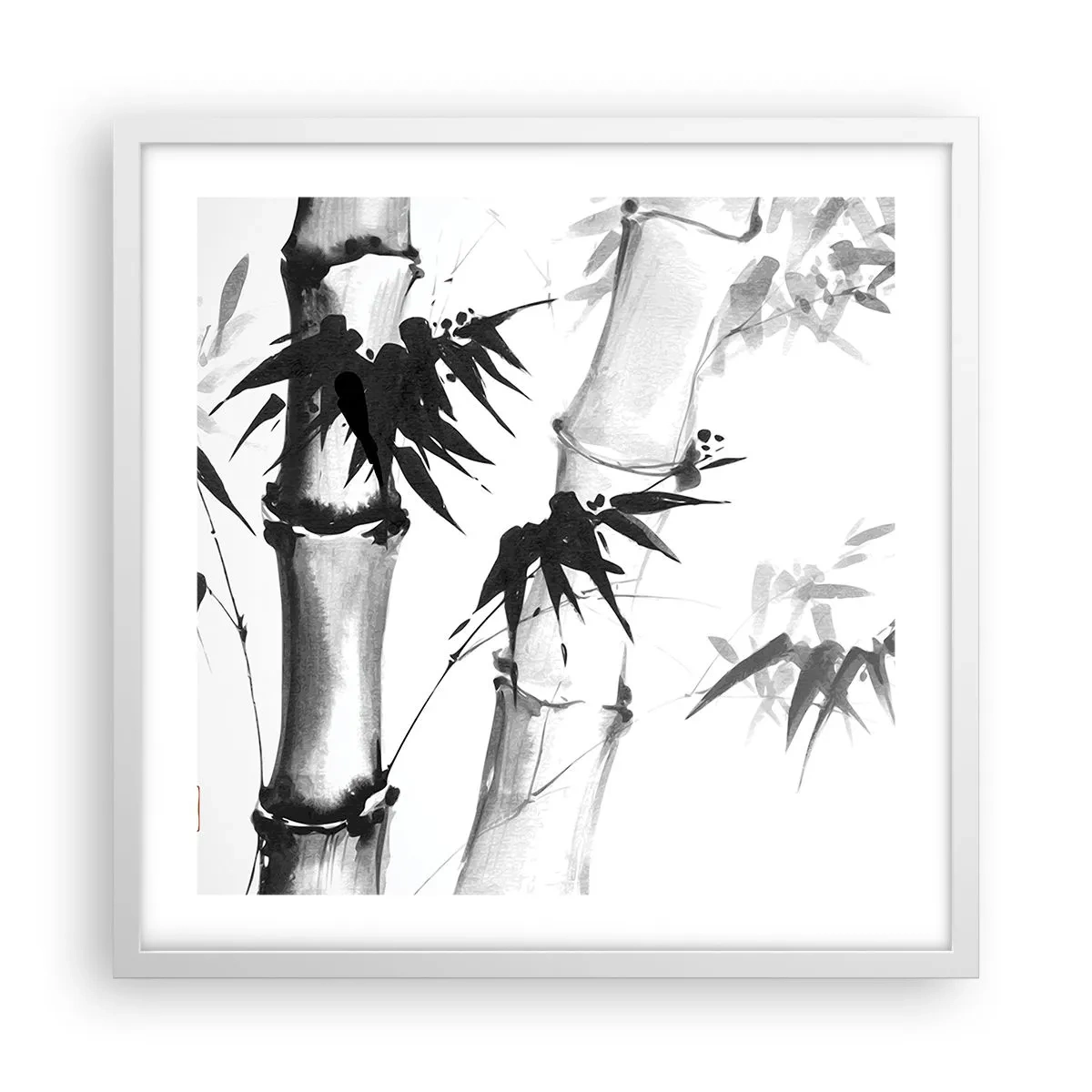 Plakat i hvid ramme - Nærbillede af Orienten - 50x50 cm