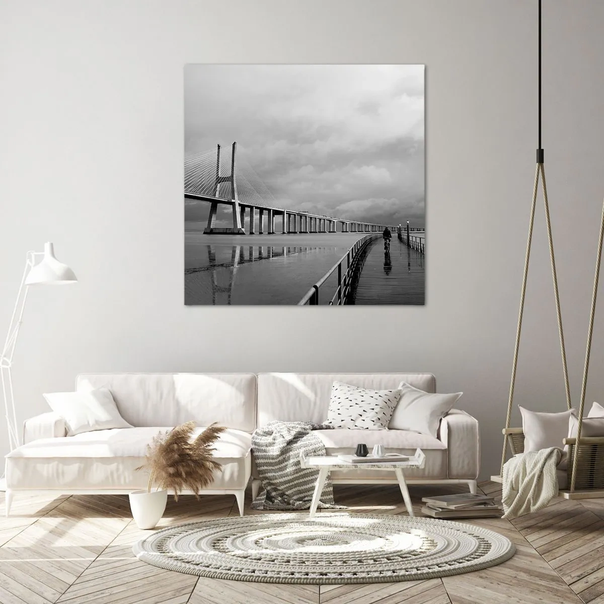 Lærredstryk - Billede på lærred - Til hver, hvad han fortjener - 60x60 cm