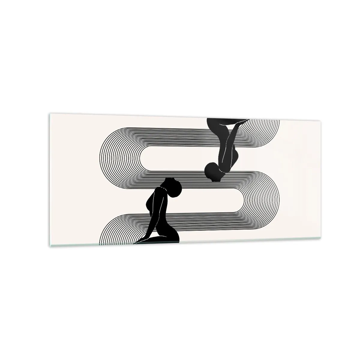Billede på glas - Sensuel symmetri - 120x50 cm