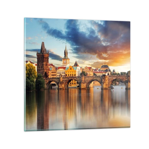 Billede på glas - Smukt for evigt - 70x70 cm